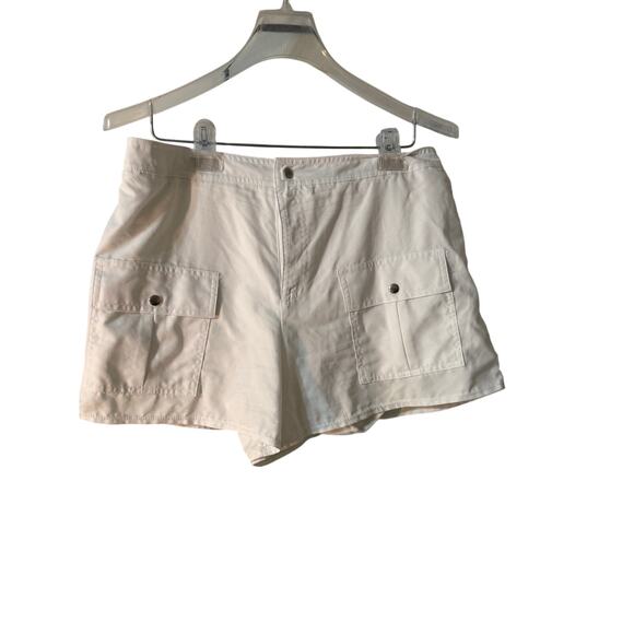 Kim Rogers Women's Large White Swim Shorts - Picture 1 of 7